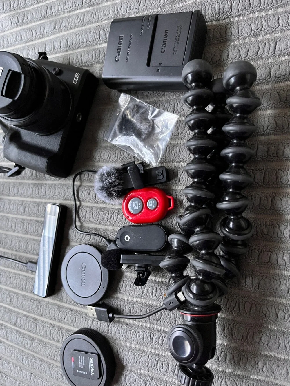Canon Black DSLR Camera Bundle with Accessories